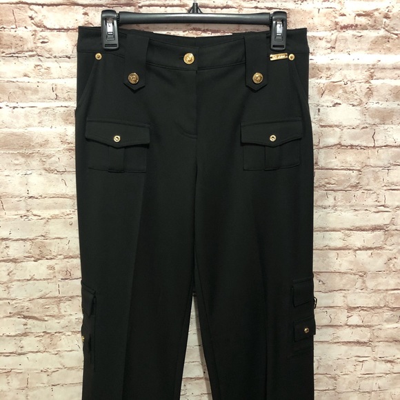 St. John Collection Size 6 Black Cargo Pants EUC - Picture 3 of 8